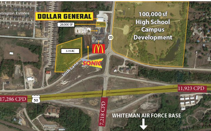 Pictures of Hospitality, Industrial, Land, Mixed Use, Retail property located at MO-23, Knob Noster, MO 65336 for sales - image #1