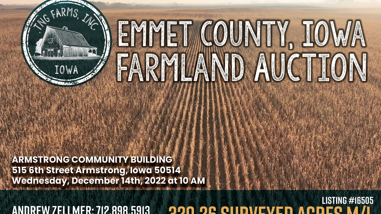 Co Hwy P12, Armstrong, IA 50514 Land for Sale 320.26 Surveyed Acres