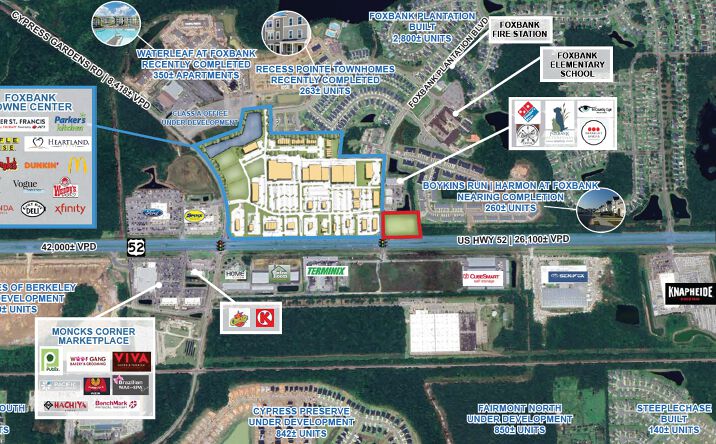 Pictures of Land property located at US Hwy 52 & Cypress Gardens Road, Moncks Corner, SC 29461 for sales - image #1