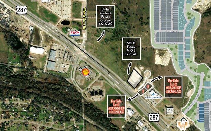 Pictures of Land property located at NEC US Hwy 287 & Freeman Ln, Midlothian, TX 76065 for sales - image #1