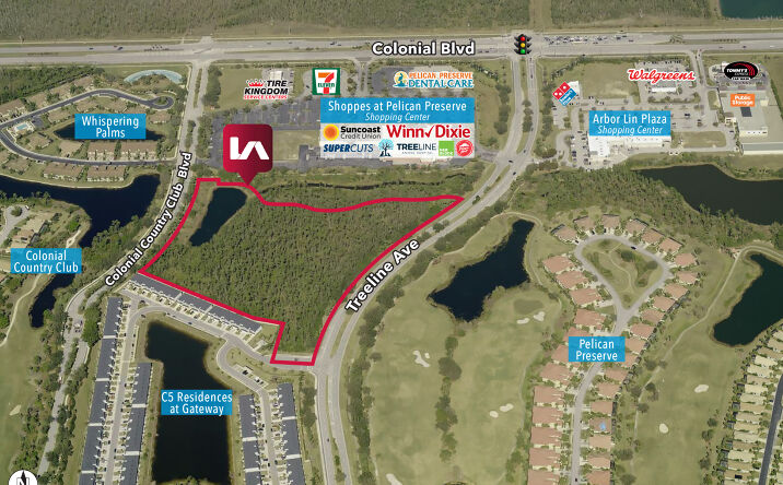 Pictures of Land property located at Treeline Ave & Bradmore Rd, Fort Myers, FL 33913 for sales - image #1