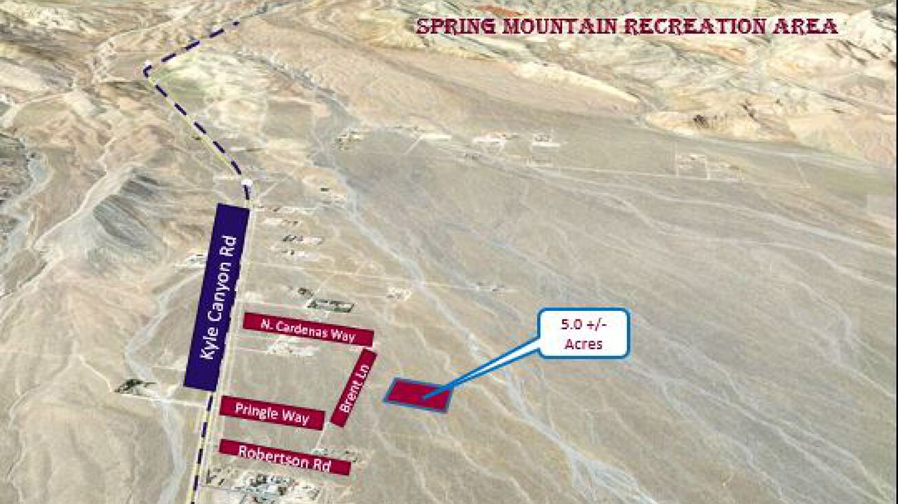 Brent Ln, Las Vegas, NV 89166 Land for Sale 5 +/ Acres in Kyle Canyon