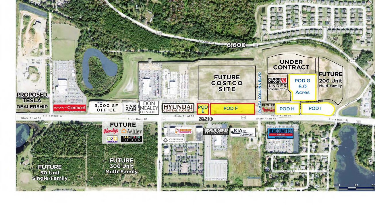 State Road 50 and Plaza Collina Blvd, Clermont, FL 34711 Land for