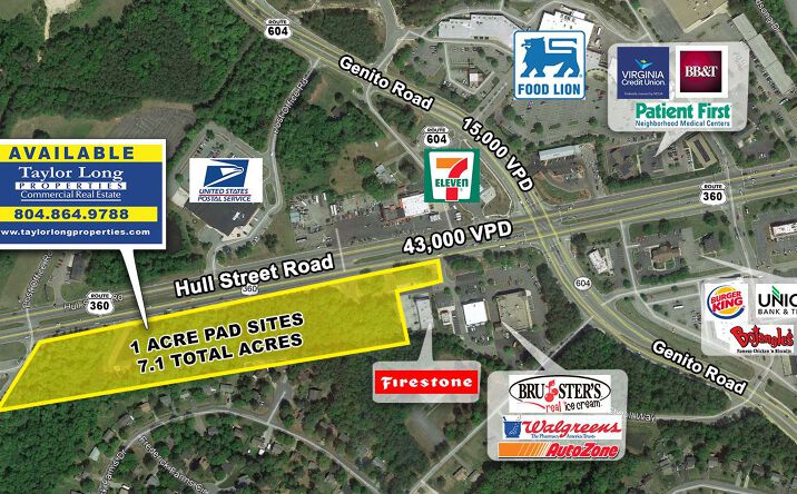 Pictures of Retail, Land property located at 11401 Hull Street Rd, Midlothian, VA 23112 for sales - image #1