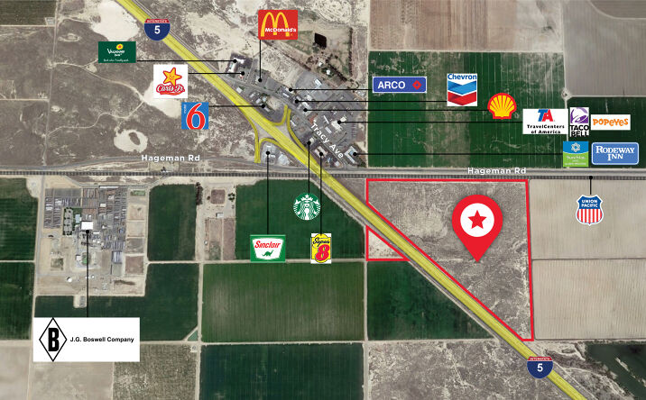 Pictures of Land property located at Hageman Rd, Buttonwillow, CA 93206, I-5 & Hageman Road, Bakersfield, CA 93308 for sales - image #1