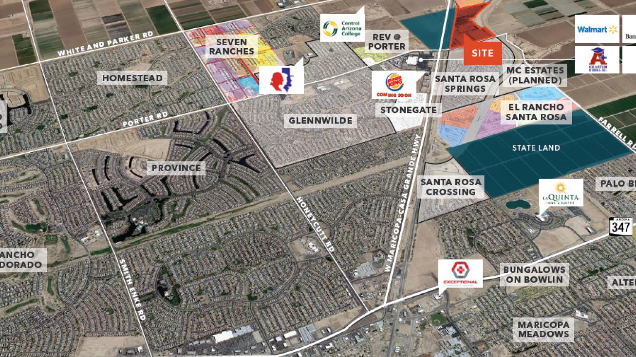 MaricopaCasa Grande Hwy & Porter Rd, SEC, Maricopa, AZ 85138 Land