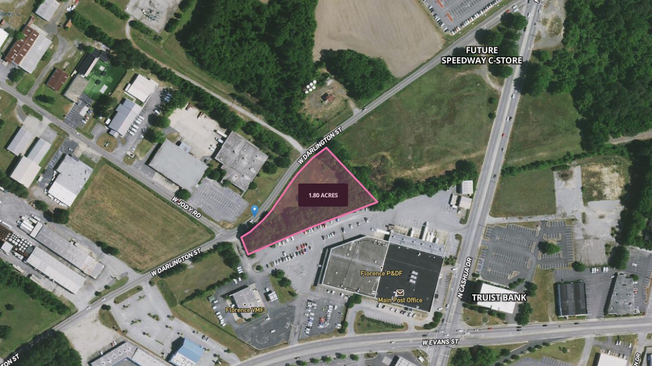 1960 W Darlington St, Florence, SC 29501 Land for Sale Tyler Darlington Street Site 1.80 acres