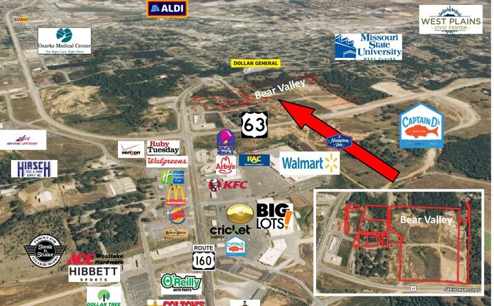 Pictures of Land property located at US-63, West Plains, MO 65775 for sales - image #1