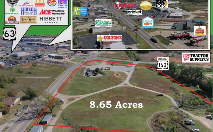 Pictures of Land property located at US-160, West Plains, MO 65775 for sales - image #1