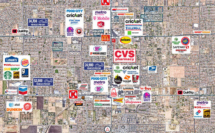 Pictures of Retail property located at 6021 S Central Ave, Phoenix, AZ 85042 for comps - image #1