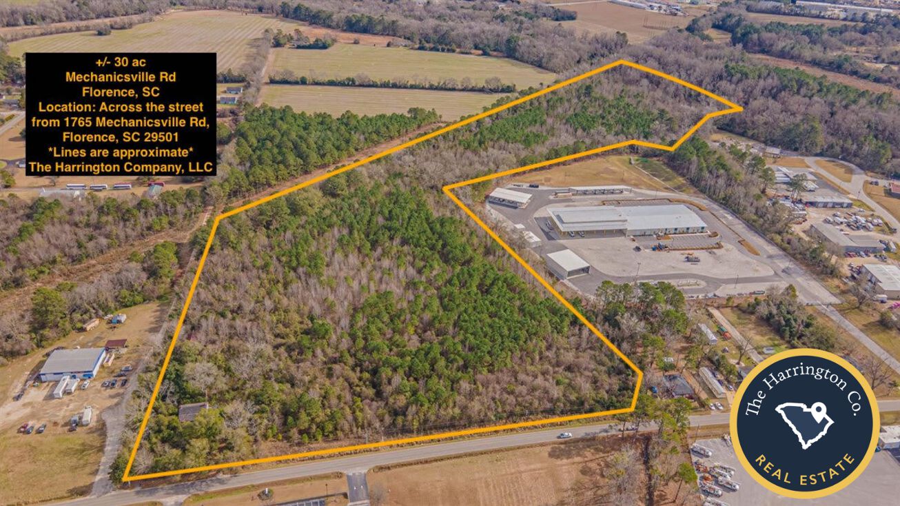 1744 Mechanicsville Rd, Florence, SC 29501 Land for Sale 30 Acre