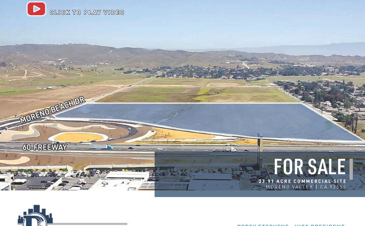 Pictures of Land property located at Moreno Beach Drive and Freeway 60, Moreno Valley, CA 92555 for sales - image #1