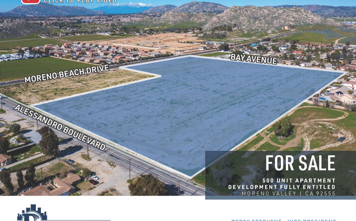 Pictures of Land property located at Bay Ave and Moreno Beach Drive, Moreno Valley, CA 92555 for sales - image #1