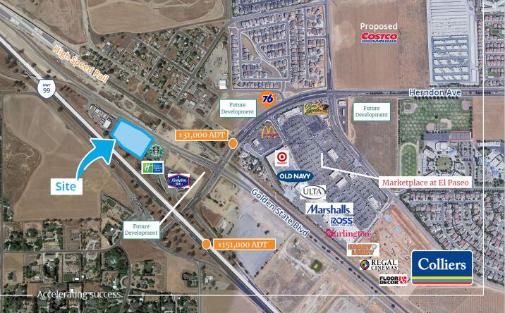 Pictures of Land property located at Golden State Blvd, Fresno, CA 93611 for sales - image #1