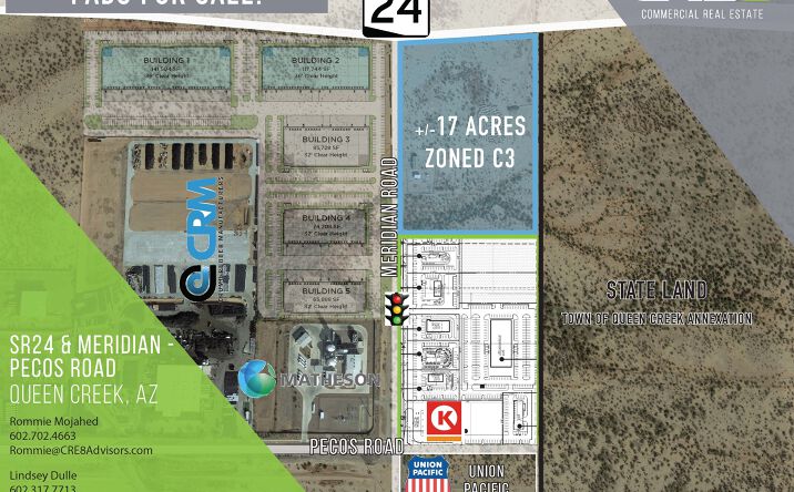 Pictures of Land property located at S Meridian Rd & SR24, Queen Creek, AZ 85140 for sales - image #1