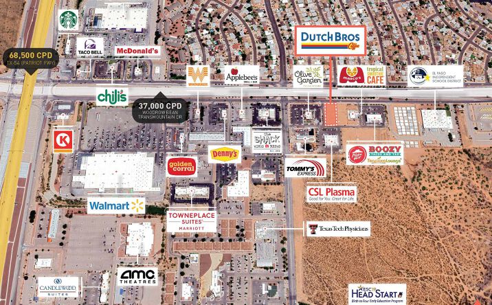 Pictures of Retail property located at Woodrow Bean Transmountain Dr, El Paso, TX 79924 for comps - image #1
