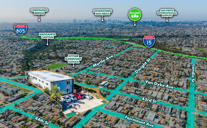 Pictures of Multifamily property located at 3570 43rd St, San Diego, CA 92105 for sales - image #1