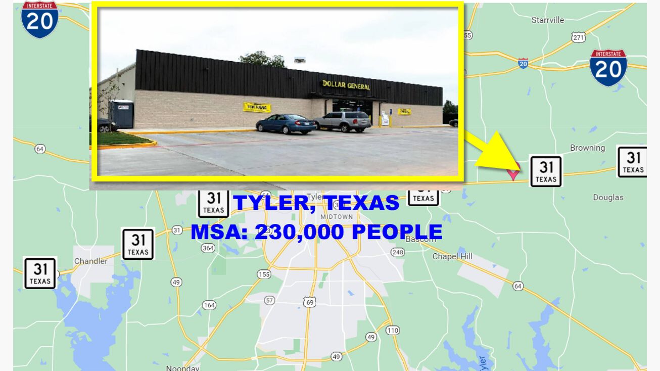 State Hwy 31 E, Tyler, TX 75705