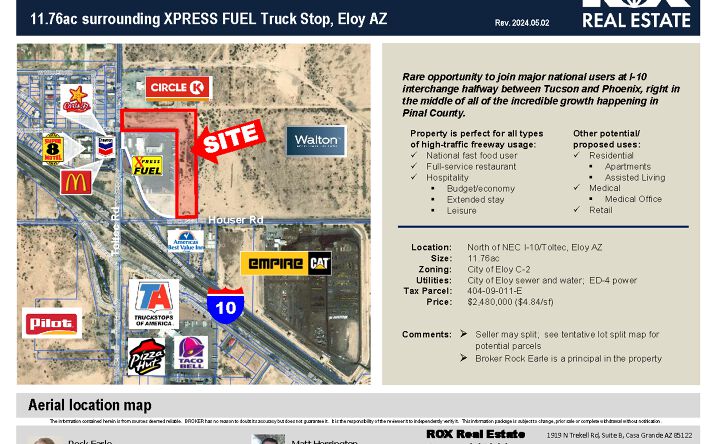 Pictures of Land property located at N Toltec Rd, Eloy, AZ 85131 for sales - image #1