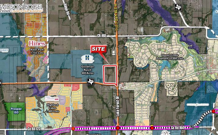 Pictures of Land property located at NWC - F.M. 1461 & Lake Forest Dr, McKinney, TX 75071 for sales - image #1