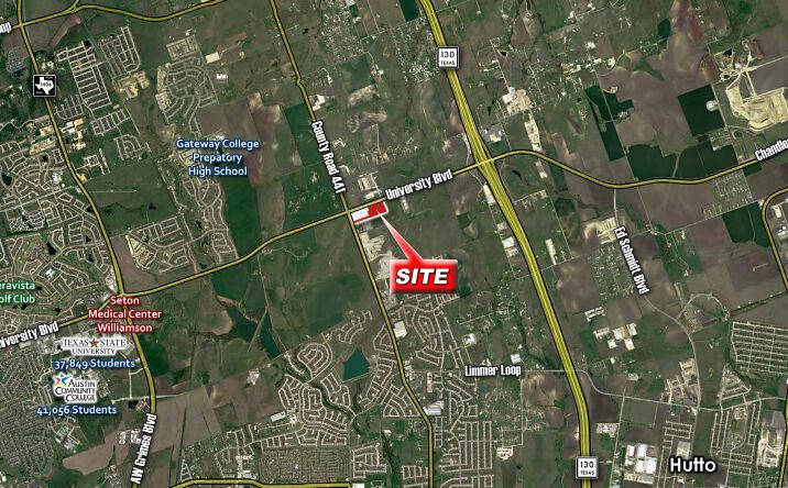 Pictures of Land property located at Sec of University Blvd & Cr-110 600 Cr 107, Round Rock, TX 78665 for sales - image #1
