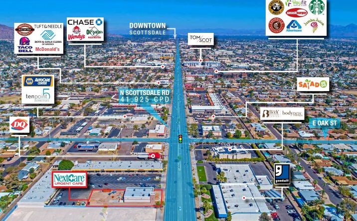 Pictures of Retail property located at 2122 N Scottsdale Rd, Scottsdale, AZ 85257 for comps - image #1