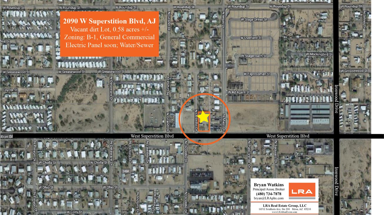 Pictures of Land property located at 2090 W Superstition Blvd, Apache Junction, AZ 85120 for sales - image #1