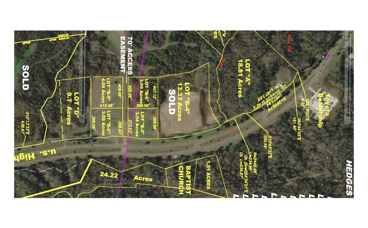 Pictures of Land property located at 01 Lot A Highway 61 South, Natchez, MS 39120 for sales - image #1