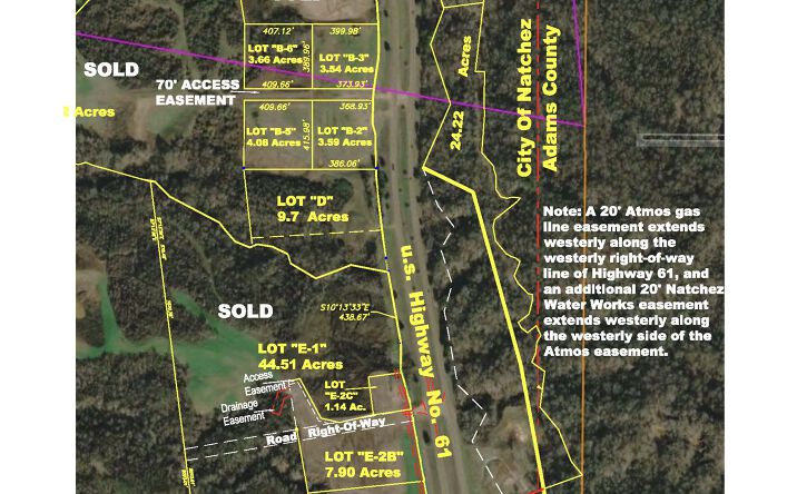 Pictures of Land property located at 000b2 Highway 61 South, Natchez, MS 39120 for sales - image #1