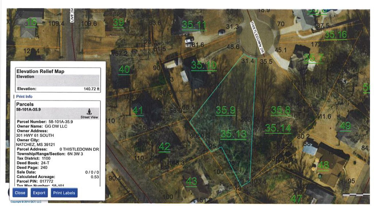 Lot 9 Thistledown Natchez, Natchez, MS 39120