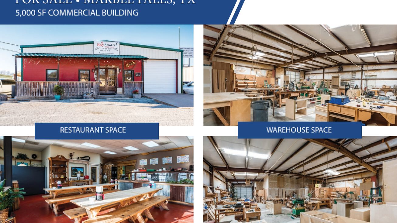 2704 Commerce St, Marble Falls, TX 78654 Industrial Property for Sale Marble Falls 5000 SF