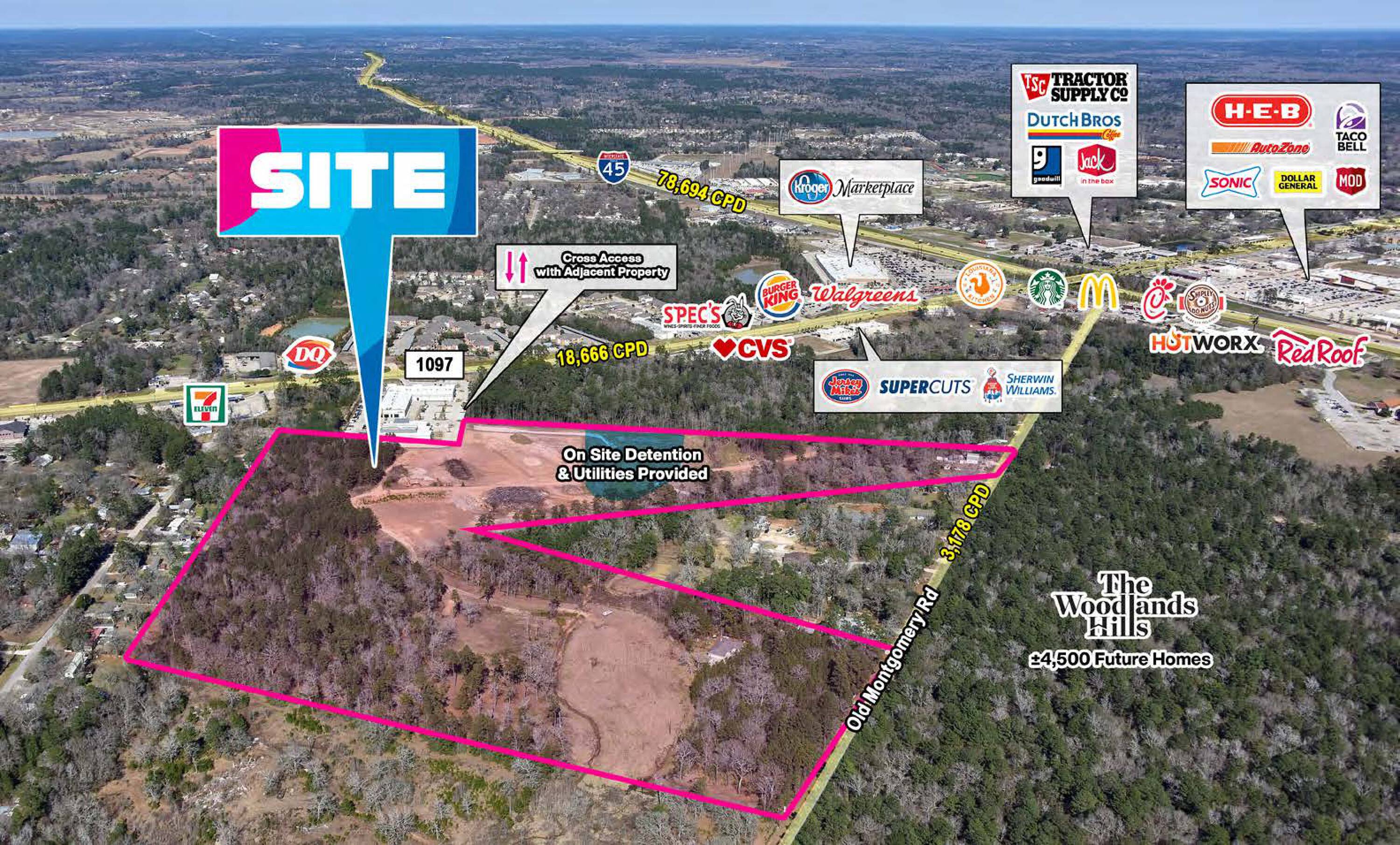 ±45 AC SWQ I-45 & Old Montgomery Rd - Willis, TX