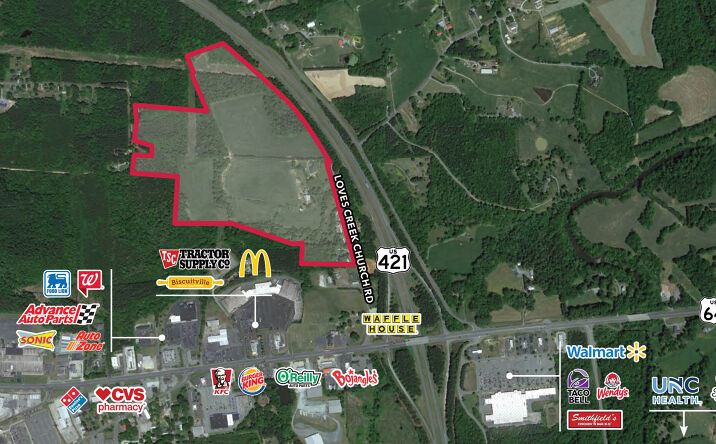 Pictures of Land property located at Loves Creek Church Road, Siler City, NC 27344 for sales - image #1