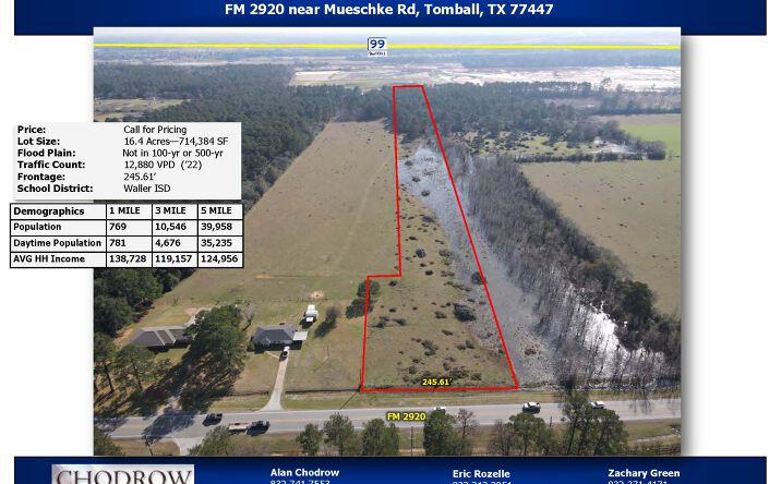 Pictures of Land property located at Waller-Tomball Rd, Tomball, TX 77447 for sales - image #1