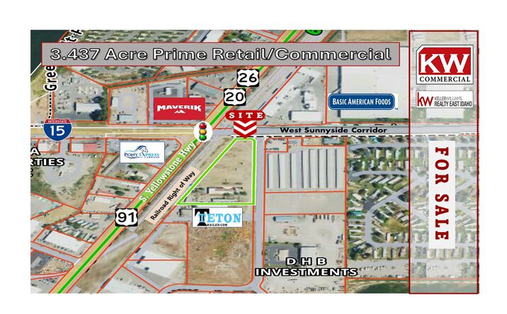 Pictures of Industrial, Land, Mixed Use, Retail property located at 1145 W Sunnyside Rd, Idaho Falls, ID 83402 for sales - image #1