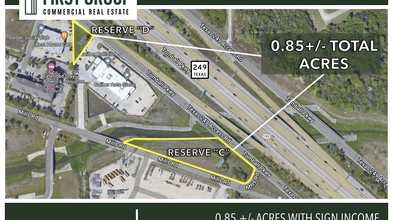 TX249, Houston, TX 77064 Land for Sale 0.85+/ Acres w/Sign