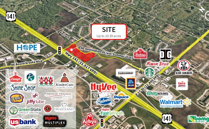 Pictures of Land property located at SEC of HWY 141 & Beaverbrook Blvd, Grimes, IA 50111 for sales - image #1