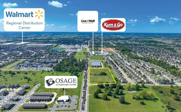 Pictures of Land property located at SW Regional Airport Blvd, Bentonville, AR 72712 for sales - image #1