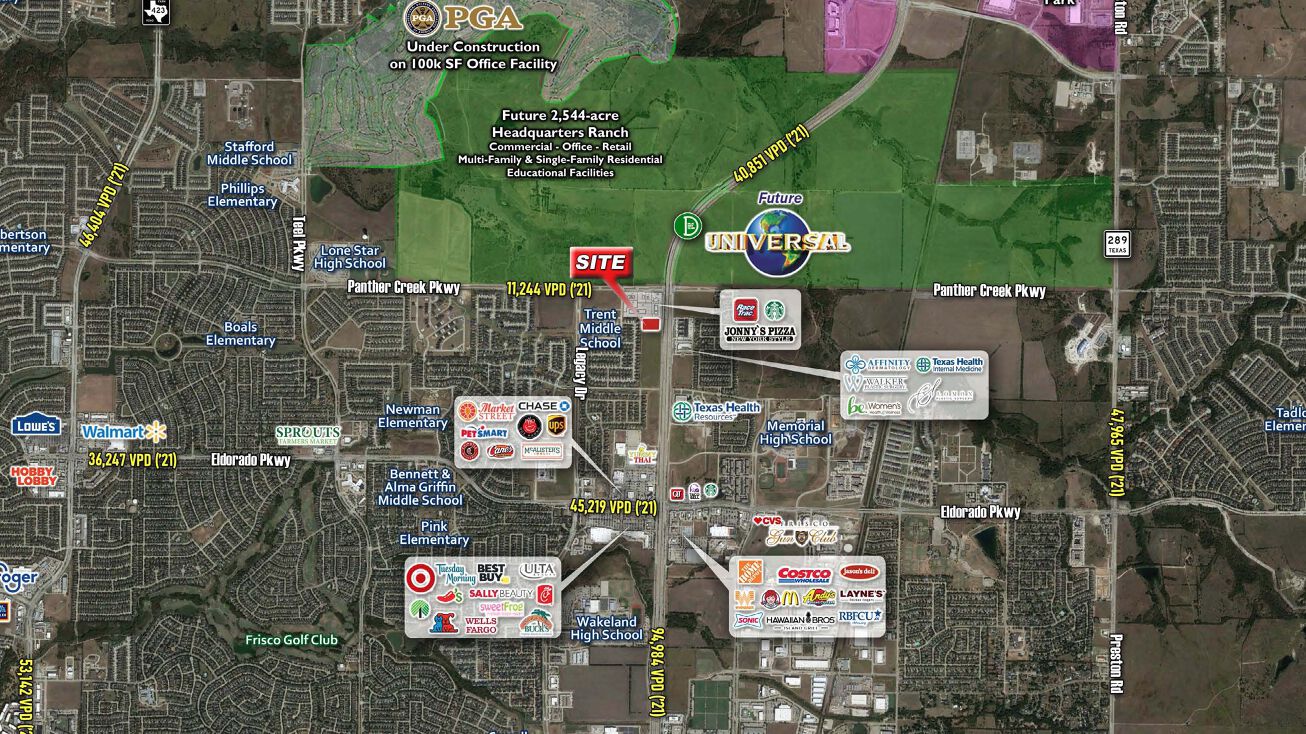 Swq Of Dnt & Panther Creek Pkwy, Frisco, TX 75034