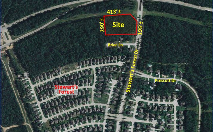 Pictures of Land property located at SWC S. Loop 336 @ Stewart’s Forest Dr., Conroe, TX 77301 for sales - image #1