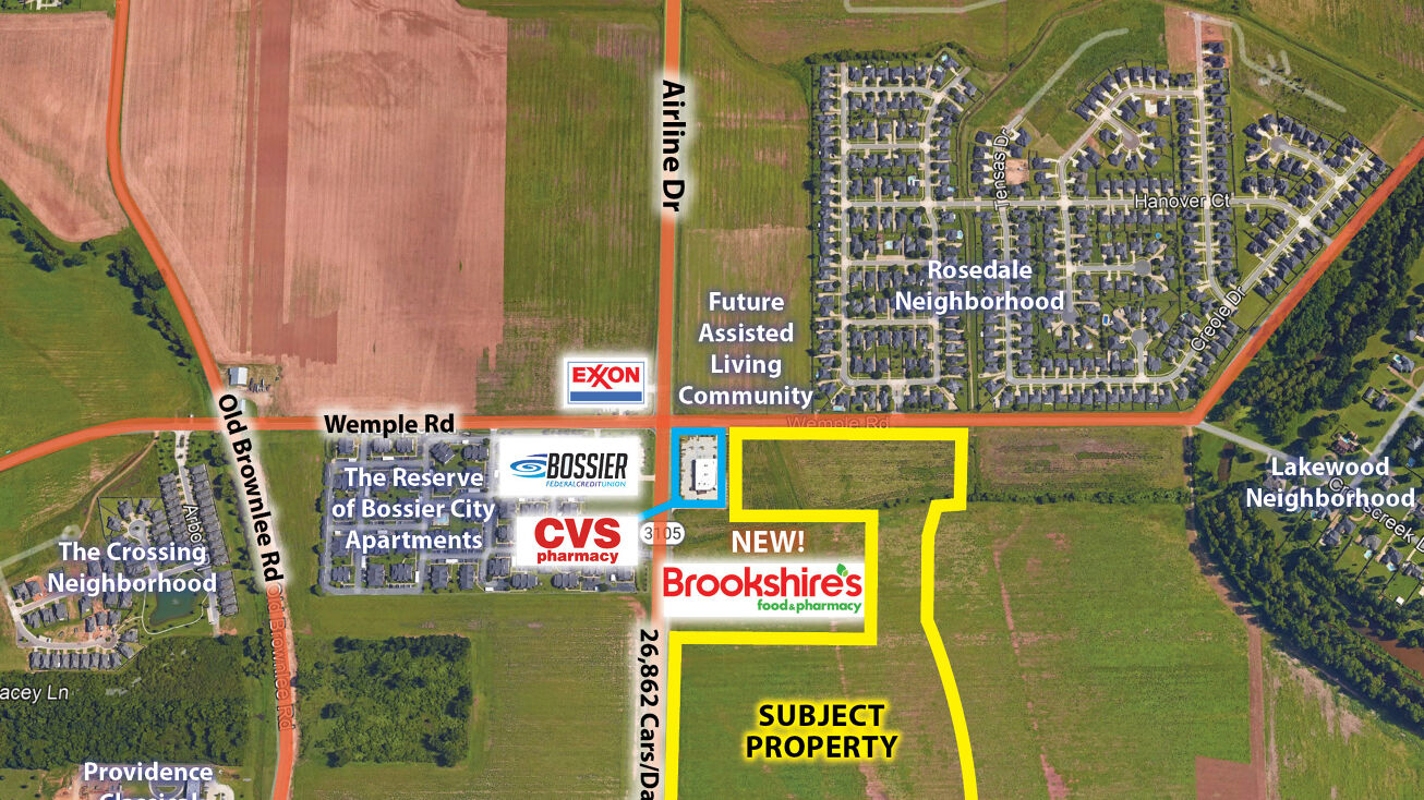 SE Corner Airline Dr. & Wemple Rd, Bossier City, LA 71111