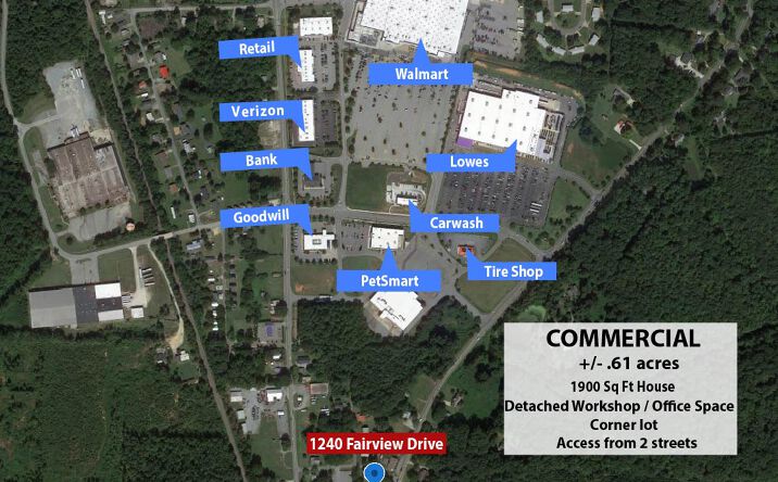Pictures of Retail property located at 1240 Fairview Dr, Lexington, NC 27292 for sales - image #1