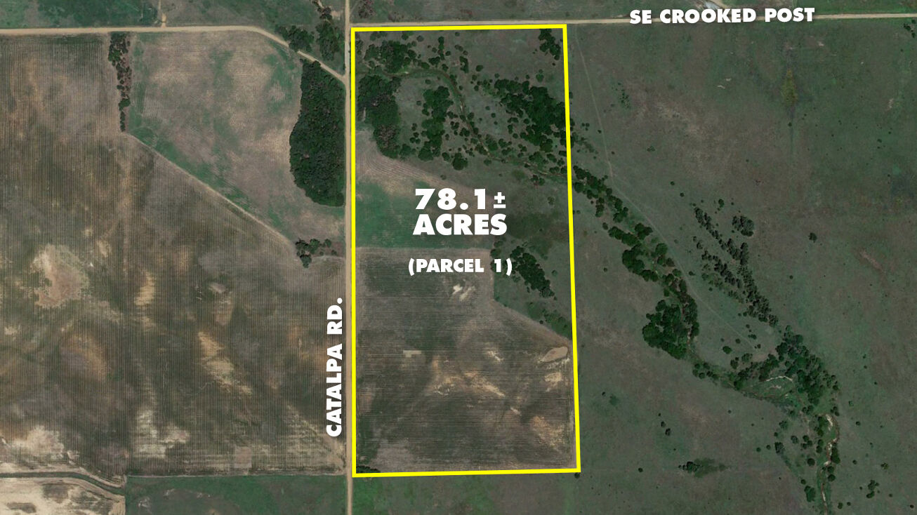SE Crooked Post & Catalpa Rd, Hazelton, KS 67061 Land for Sale (Barber County) PARCEL 1 78
