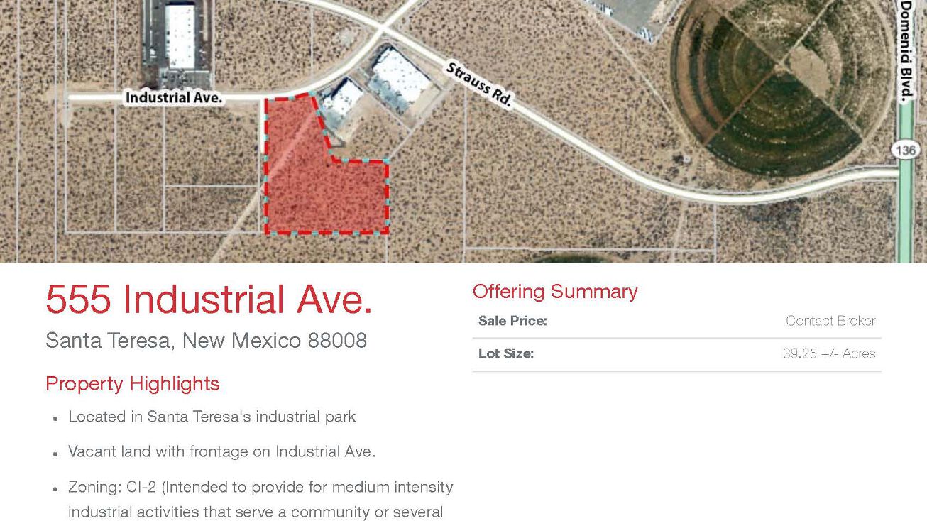 555 Industrial Ave, Santa Teresa, NM 88008