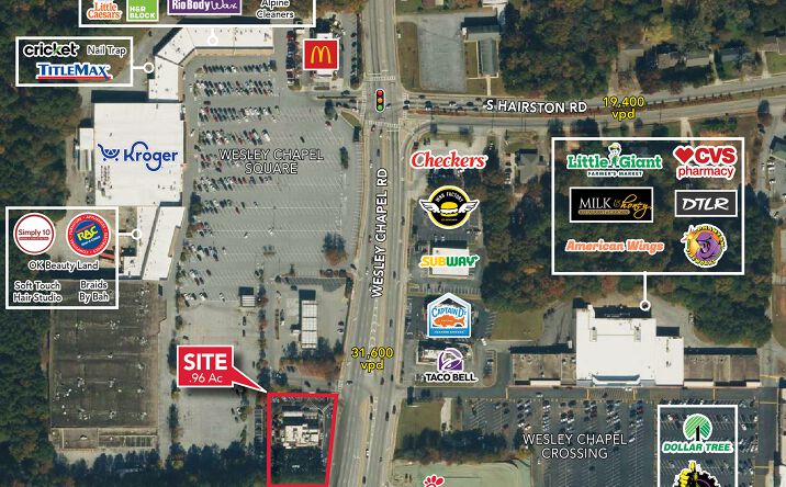 image of property at 2445 WESLEY CHAPEL RD Decatur GA 30035-3404