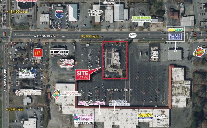 Pictures of Retail property located at 1867 Watson Blvd, Warner Robins, GA 31093 for sales - image #1