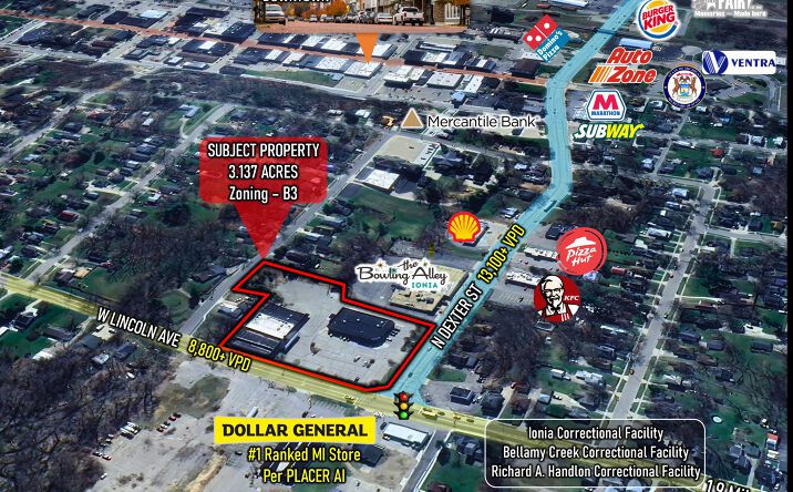 Pictures of Land, Retail, Self Storage property located at 431 W Lincoln Street, Ionia, MI 48846 for sales - image #1