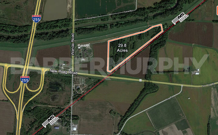 Pictures of Land property located at 3828 Wanda Road & Levee Road, Edwardsville, IL 62025 for sales - image #1