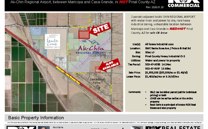 Pictures of Land property located at 33225 W Peters and Nall Rd, Maricopa, AZ 85138 for sales - image #1