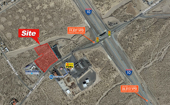 Pictures of Land property located at SWQ I-10 & Clint, Clint, TX 79836 for sales - image #1